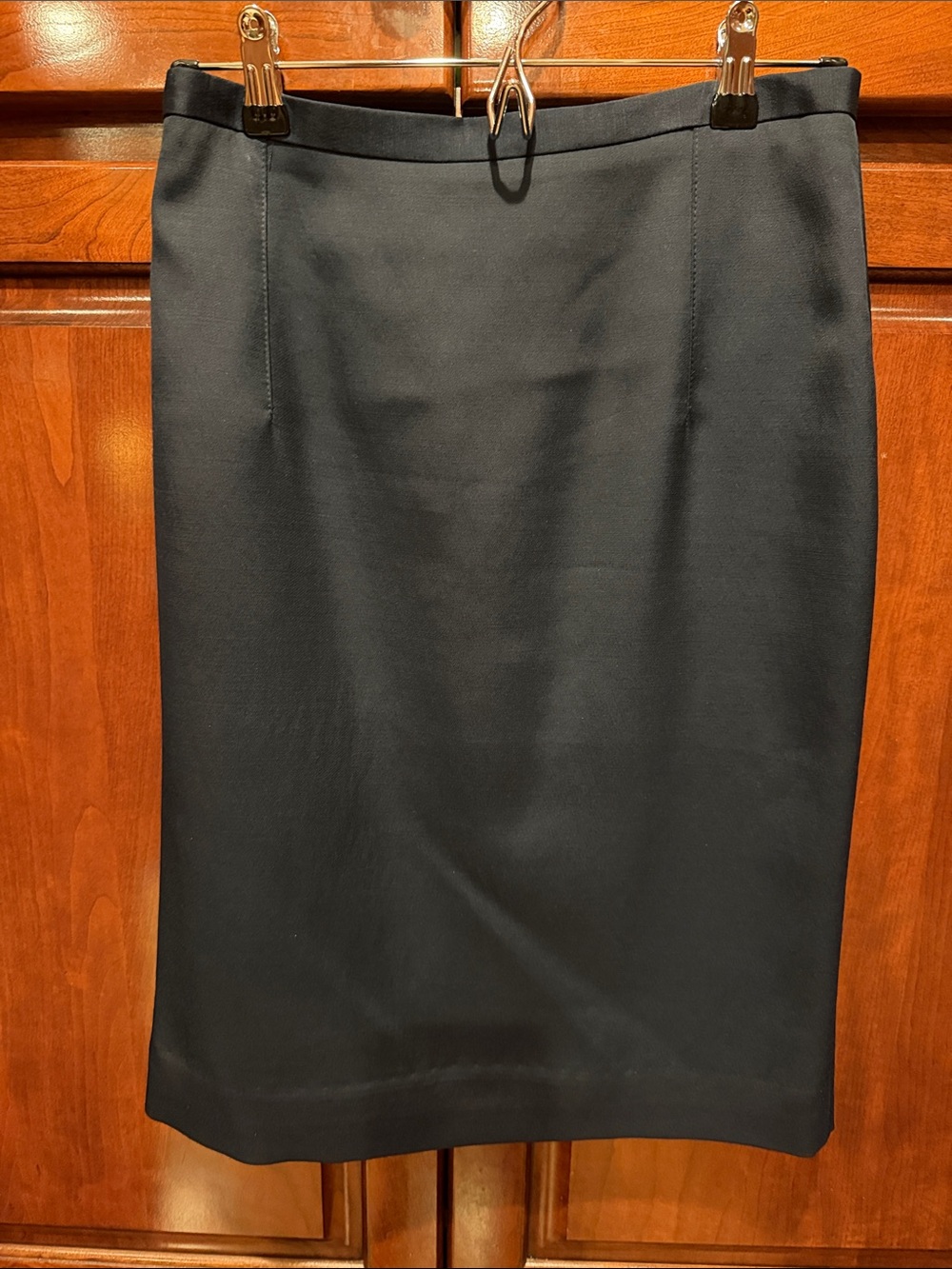 Burberry Navy Pencil Skirt - Sleek Professional Style